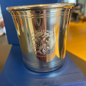 Elegant Pewter Engraved Cup - mint juleps!